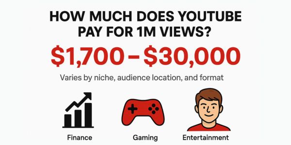 How Much Money Does YouTube Pay For 1 Million Views (2025)