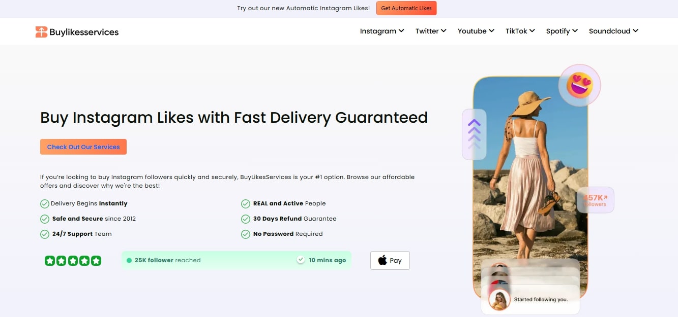 buylikesservices home page image