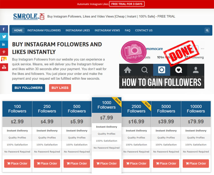 How to get 1000 followers on instagram in 1 day